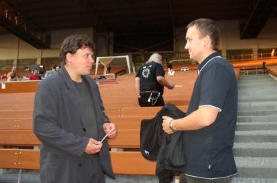AIDA open air opera letn kino st nad Labem 2.9.2004 - Jaromr Brych (Reisr) , Norbert Baxa (f opery)
