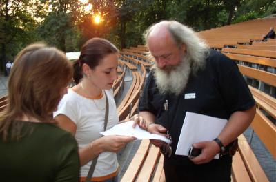 AIDA open air opera letn kino st nad Labem 2.9.2004 - Karel Honsa - f a organiztor technickho zajitn akce